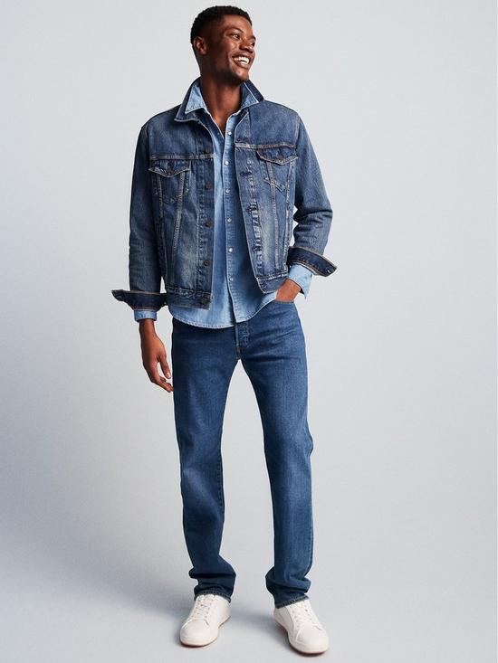 front image of levis-501-original-straight-fit-jeans-mid-wash