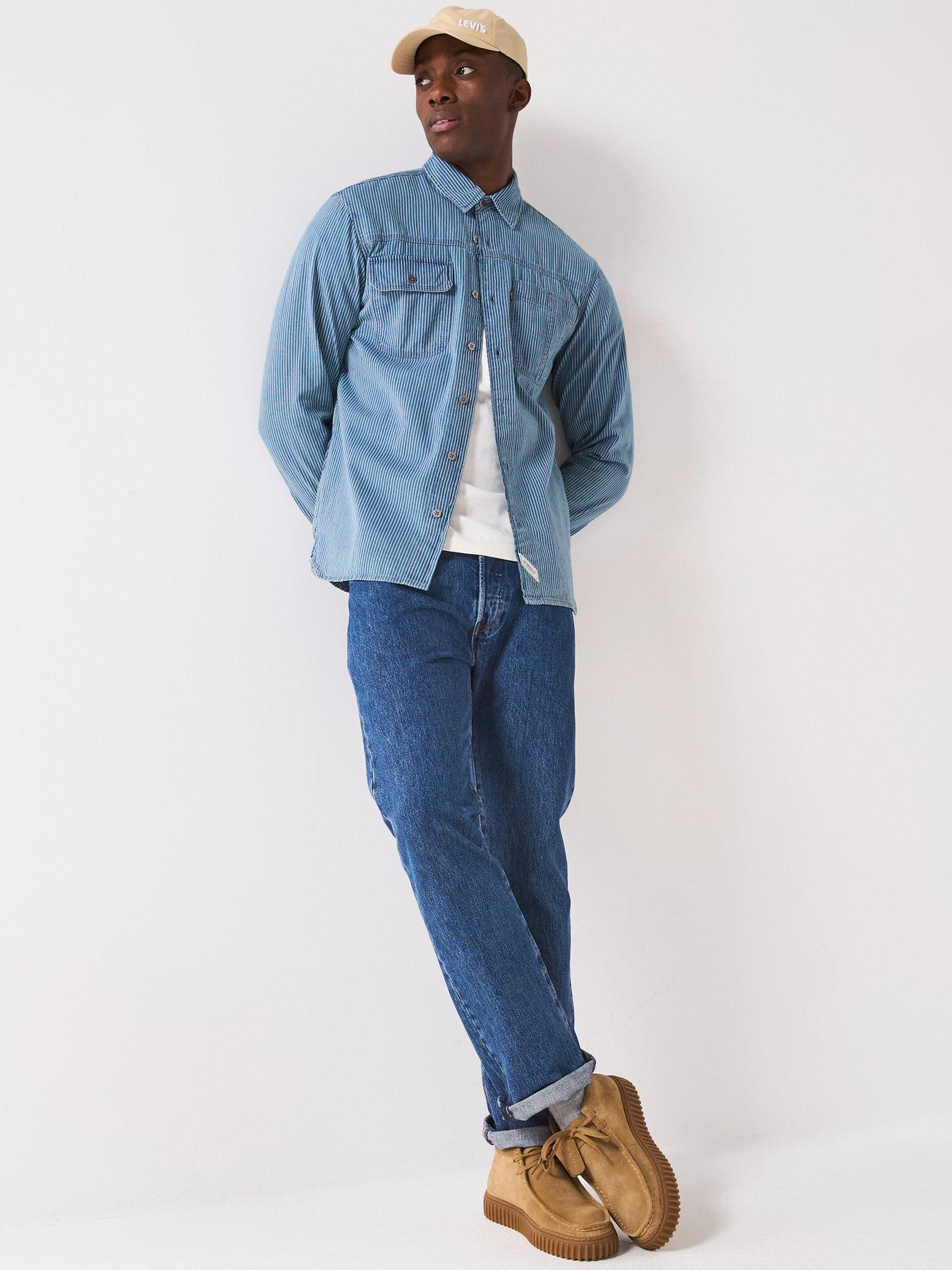Levi's Levis501® Original Straight Fit Jeans - Stonewash 80684 - Dark Blue