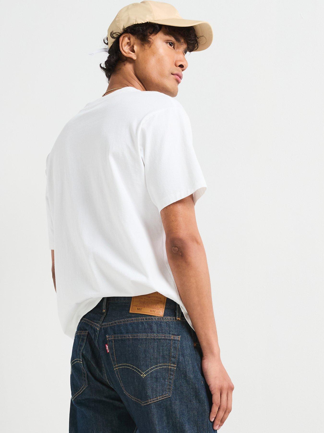 Image 5 of 6 of Levi's Mens Straight Fit 501 Original Jeans - Marlon