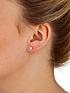  image of love-gem-9-carat-yellow-gold-set-of-3-cubic-zirconia-stud-4-mm-earrings