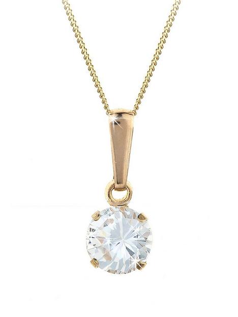 love-gem-9-carat-yellow-gold-6-mm-round-white-cubic-zirconia-pendant