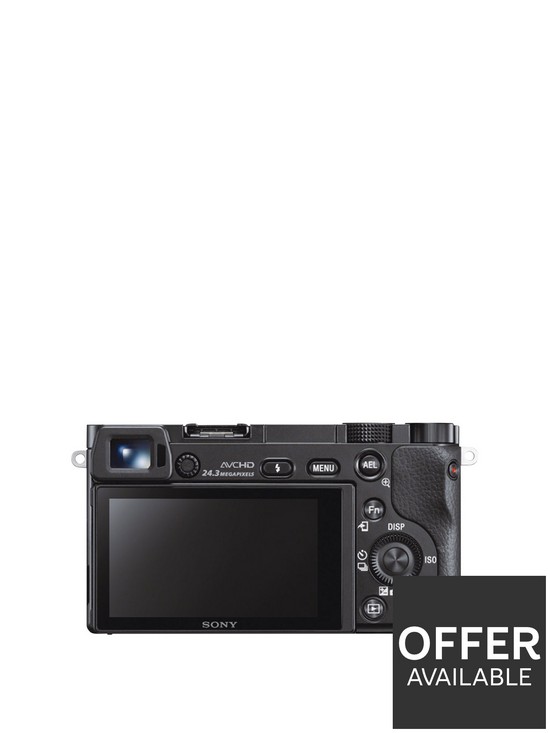 stillFront image of sony-a6000-compact-system-camera-with-16-50mm-lens-black