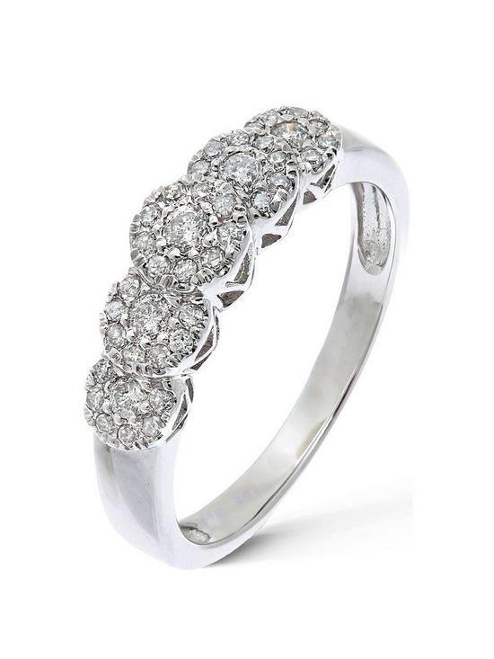 front image of love-diamond-9-carat-white-gold-35-point-5-cluster-eternity-ring