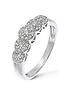  image of love-diamond-9-carat-white-gold-35-point-5-cluster-eternity-ring