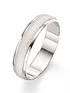  image of love-gold-9-carat-white-gold-5mm-patterned-wedding-band
