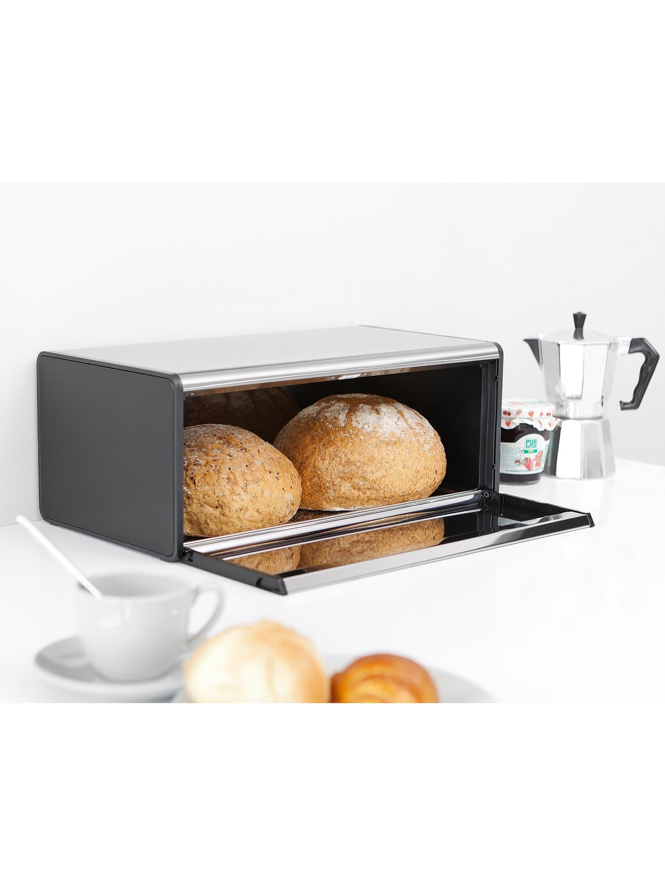 Image 3 of 5 of Brabantia Matt Steel Fall Front Bread Bin