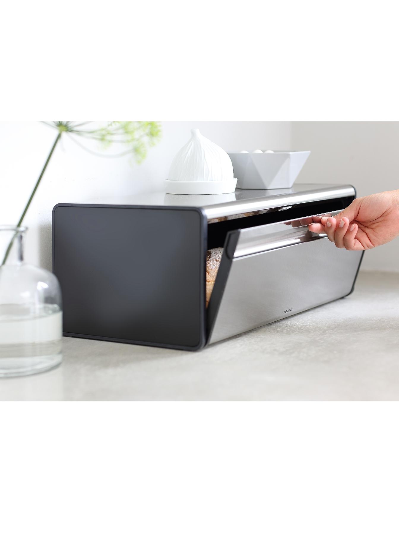 Image 5 of 5 of Brabantia Matt Steel Fall Front Bread Bin
