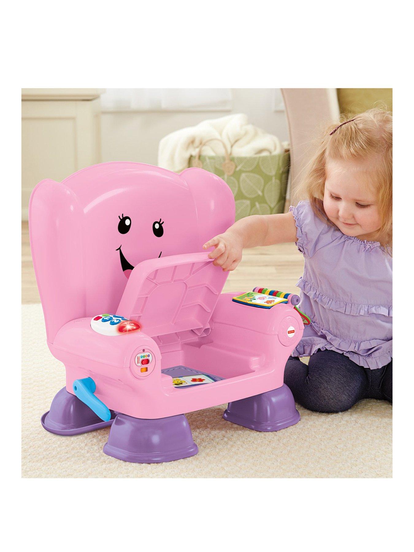 Fisher-Price Laugh & Learn Smart Stages Chair Electronic Learning Toy for  Toddlers, Pink