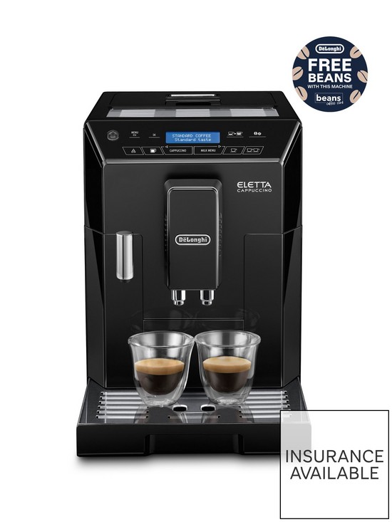stillFront image of delonghi-eletta-cappuccino-automatic-bean-to-cup-coffee-machine-with-auto-milk-nbspecam44660b