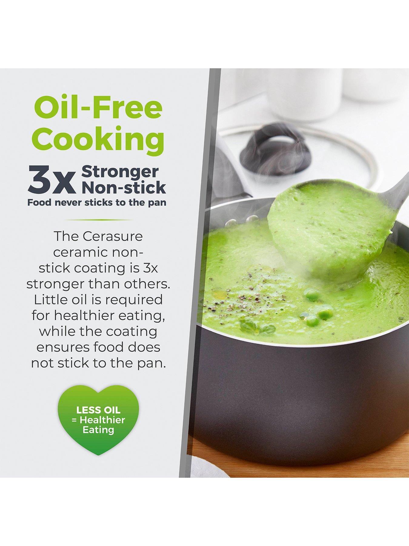 Image 4 of 8 of Tower 5-Piece Ceramic Coated Saucepan Set