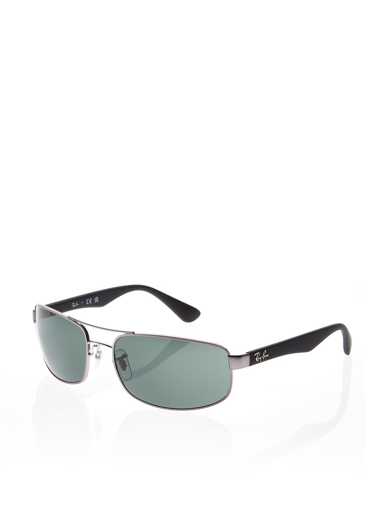 Image 1 of 4 of Ray-Ban Mens Rectangle Full-Rim UV Protective Sunglasses - Gunmetal