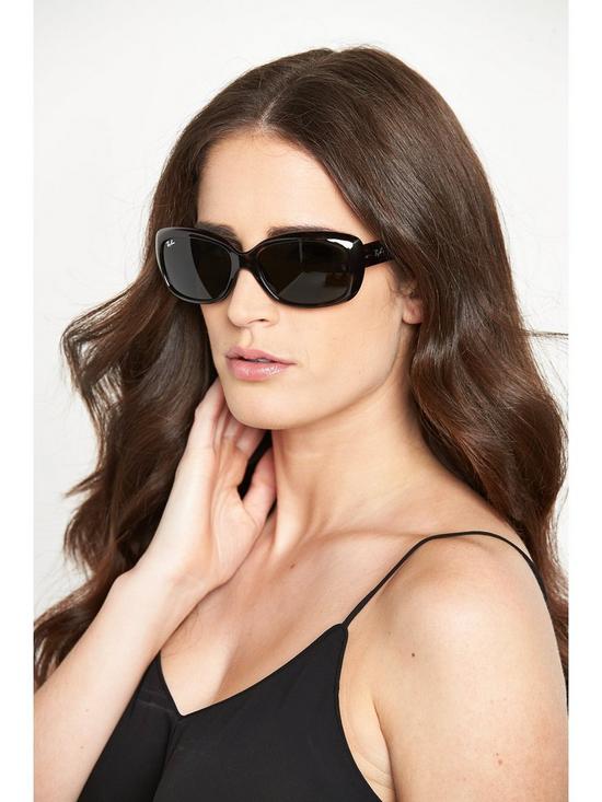 front image of ray-ban-jackie-ohh-sunglasses-light-havana