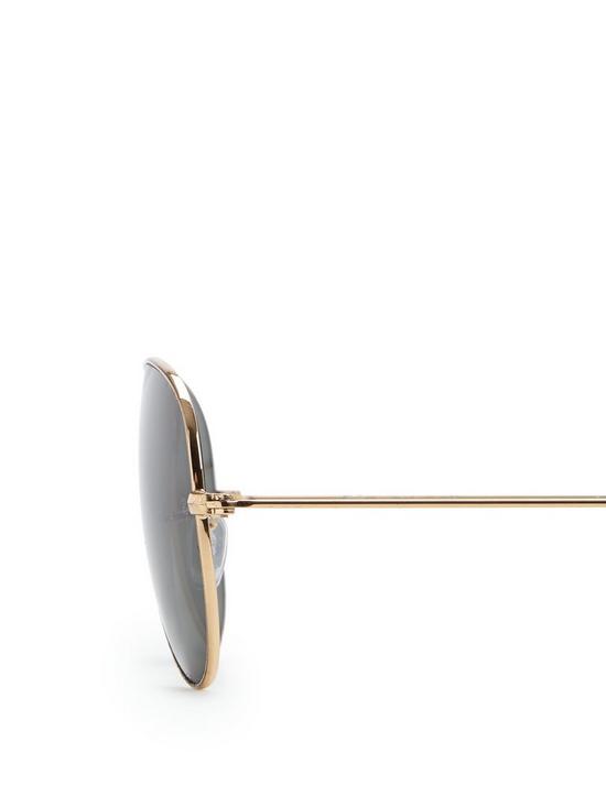 back image of ray-ban-aviator-sunglasses-gold