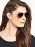  image of ray-ban-gradient-lensnbspaviator-sunglasses-rose-gold