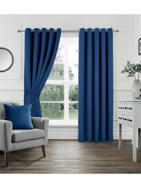 stillFront image of woven-blackout-eyelet-curtains