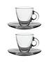  image of ravenhead-entertain-set-of-2-espresso-cups-and-saucers
