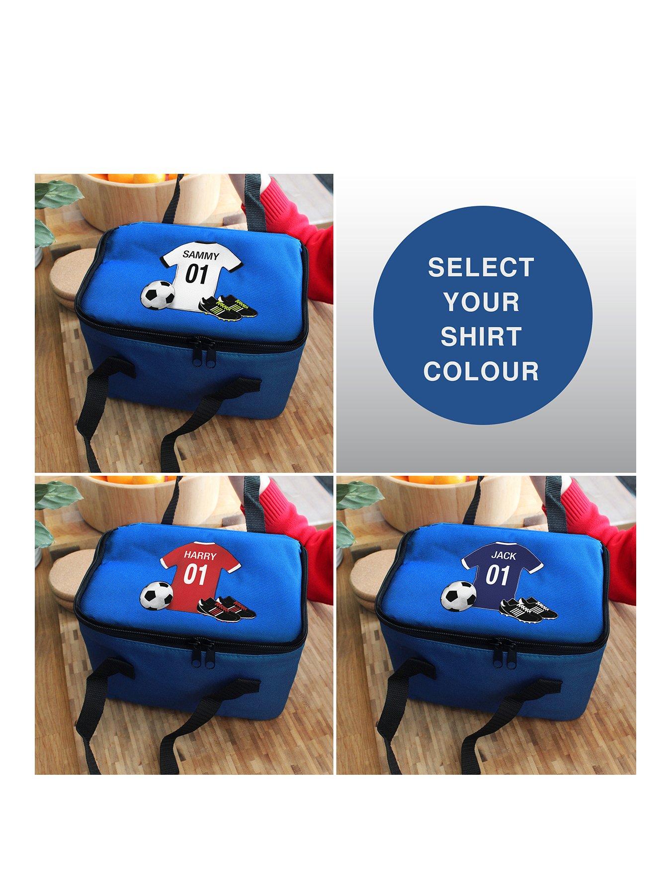 Image 1 of 2 of The Personalised Memento Company Personalised Football Lunch Bag