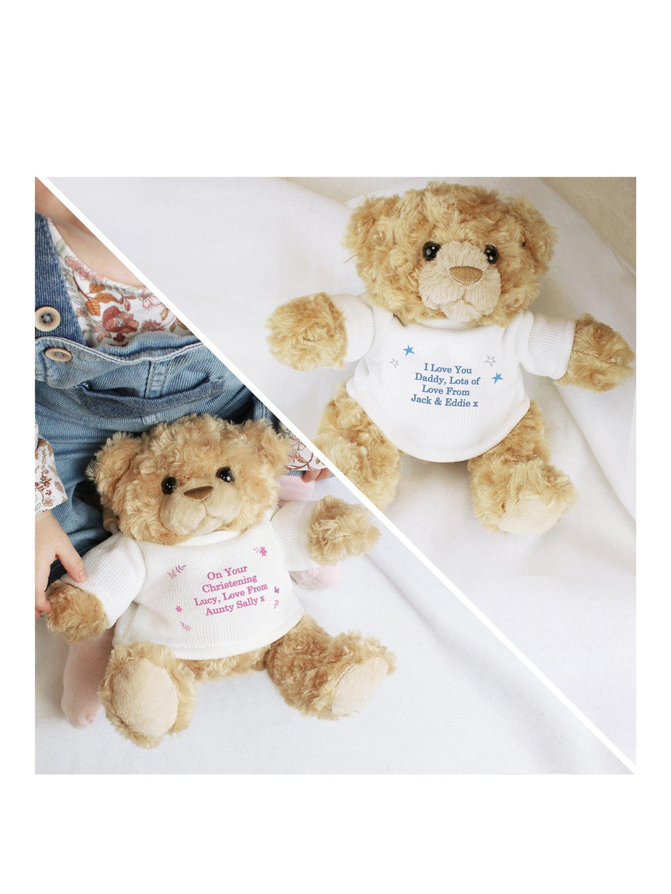 teddy bear with personalised message