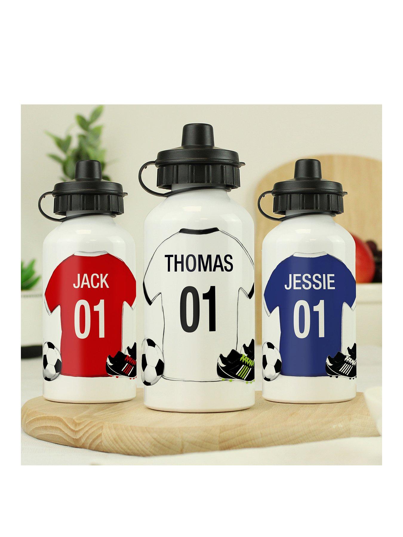 Image 1 of 2 of The Personalised Memento Company Personalised Football Drinks Bottle