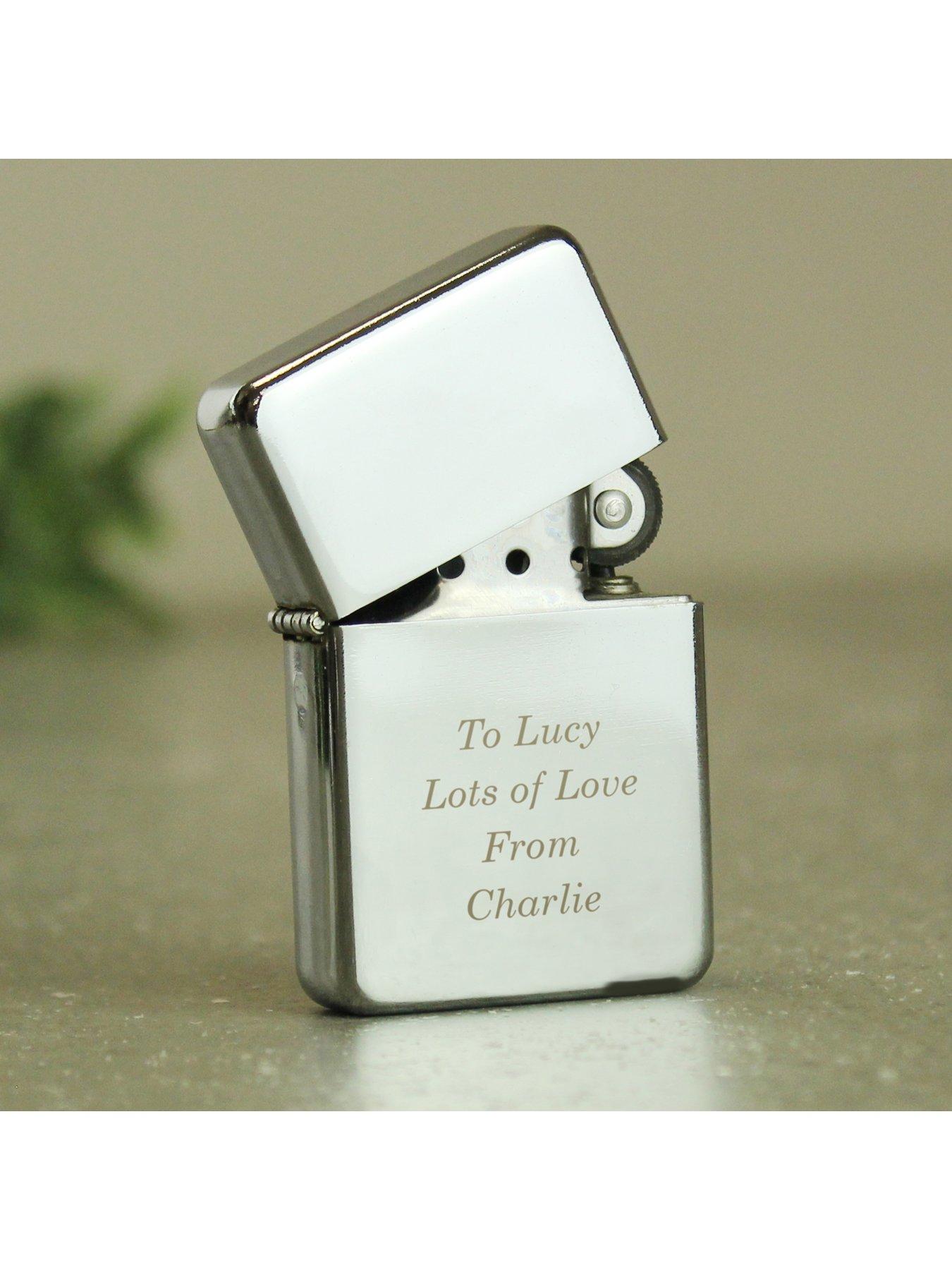  image of the-personalised-memento-company-personalised-silver-windproof-lighter