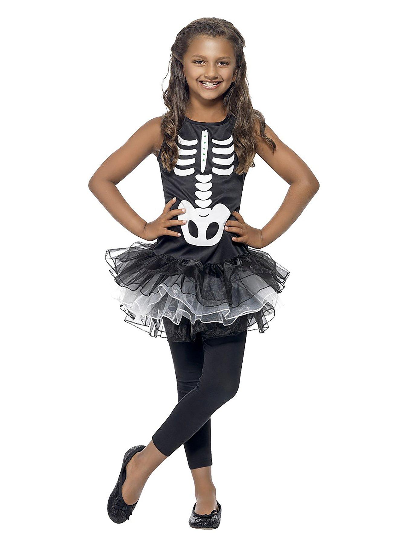 Girls Skeleton Tutu - Child Costume