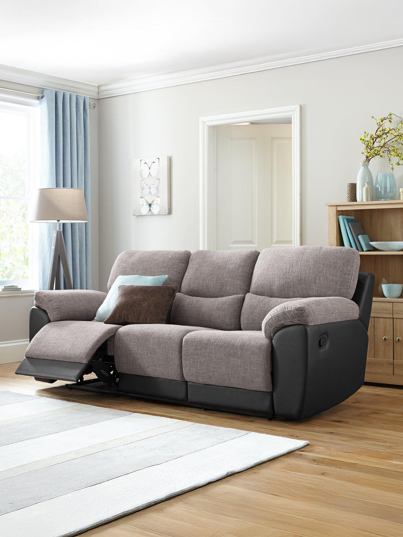The Very Collection Santori 3 Seater High Back Recliner Sofa