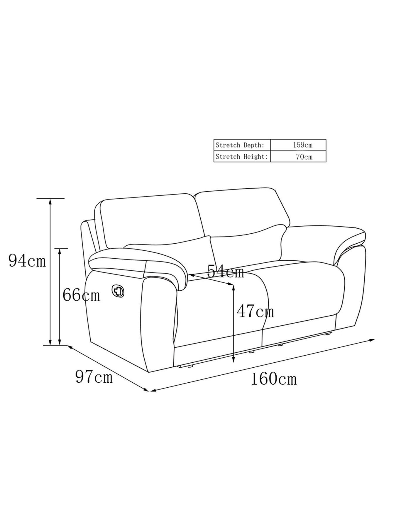 Image 4 of 4 of The Very Collection Santori 2&nbsp;Seater High Back Recliner Sofa - FSC&reg; Certified