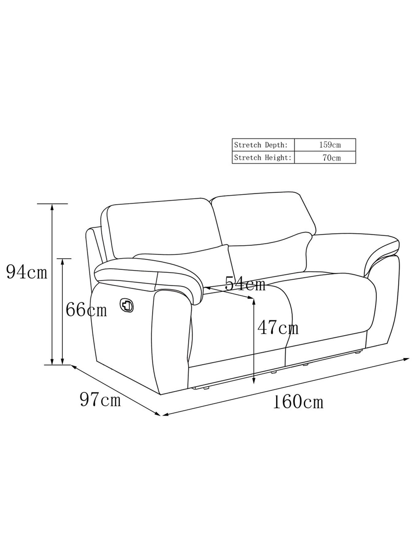 Image 5 of 5 of The Very Collection Santori 2&nbsp;Seater High Back Recliner Sofa - FSC&reg; Certified
