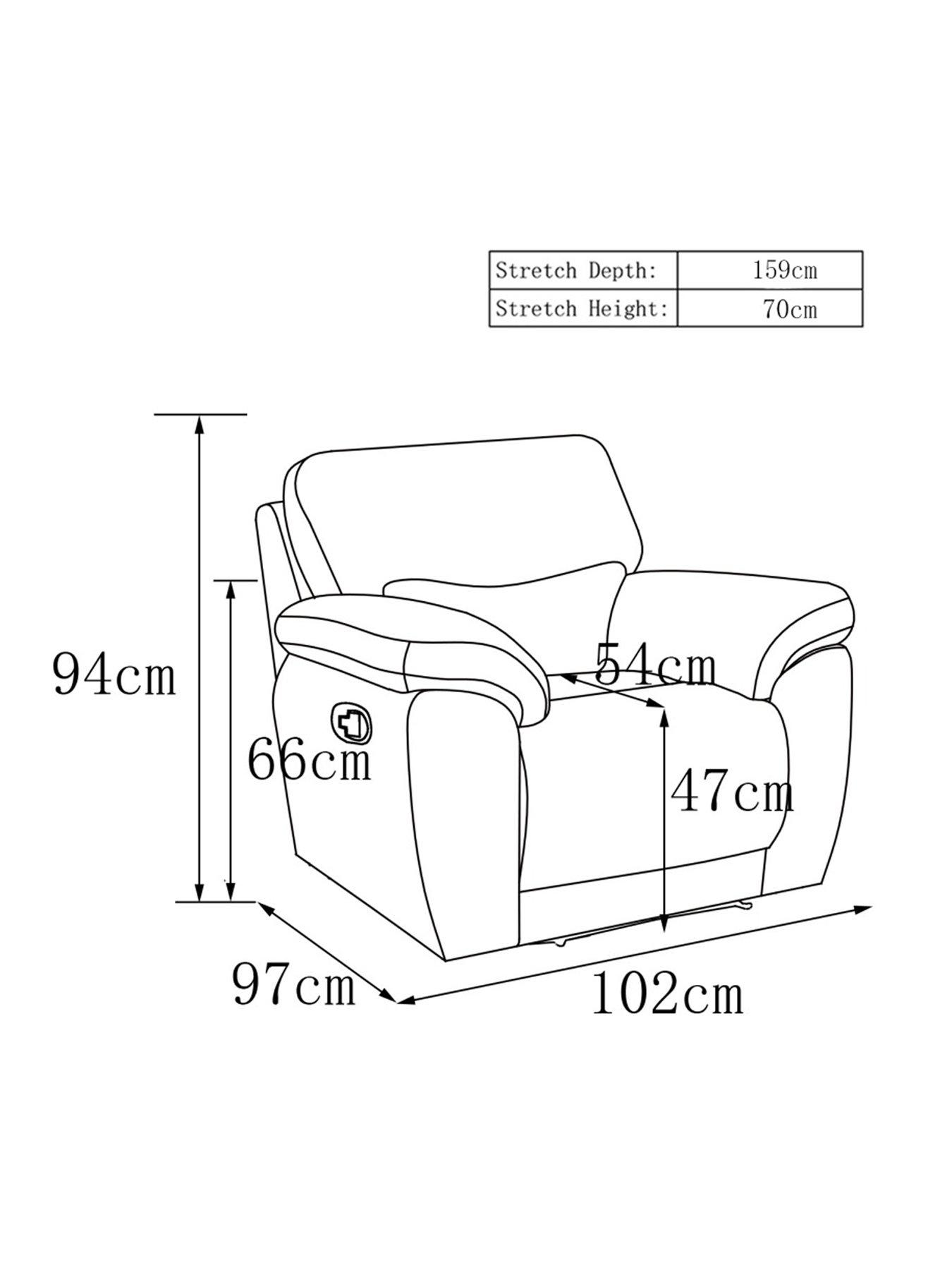 image of very-home-santori-high-back-recliner-armchair