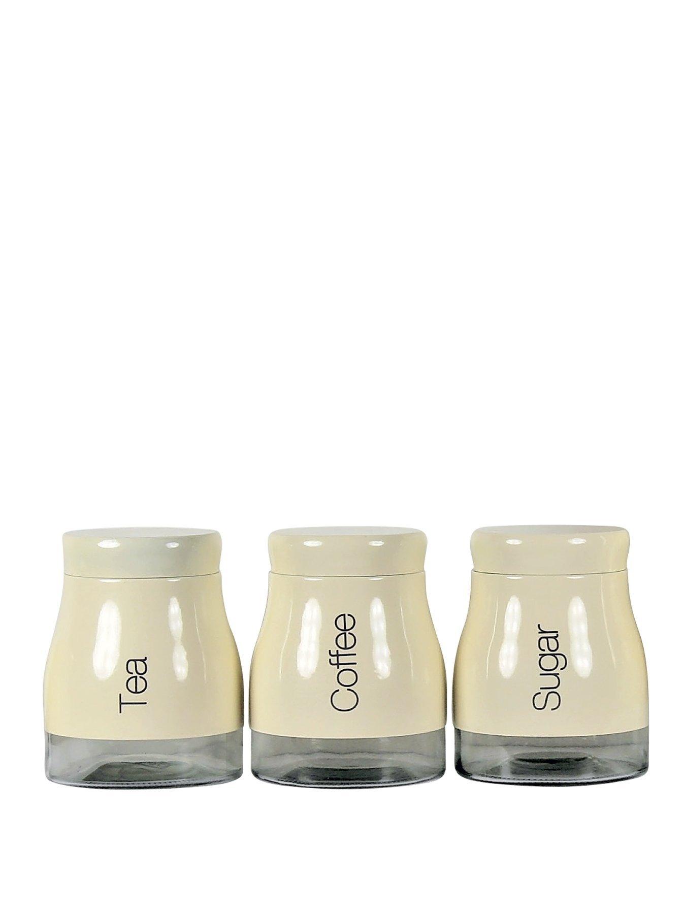 Sabichi Cream 3 Piece Kitchen Canister Set Littlewoods Com