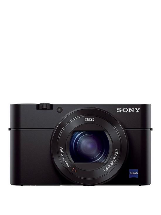 front image of sony-cybershot-dsc-rx100m3-premium-digital-compact-camera-with-180-degree-selfie-screen