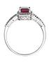  image of love-gem-9-carat-gold-6-point-diamond-and-ruby-ring