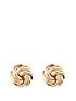  image of love-gold-9-carat-yellow-gold-9mm-three-way-knot-earrings