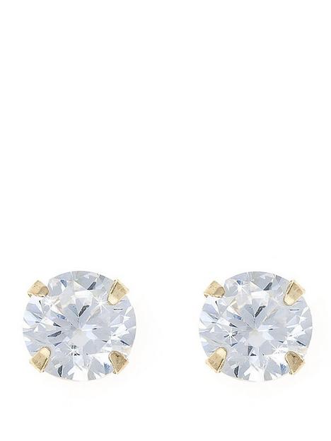 love-gold-9-carat-yellow-gold-coloured-cubic-zirconia-5mm-birthstone-earrings