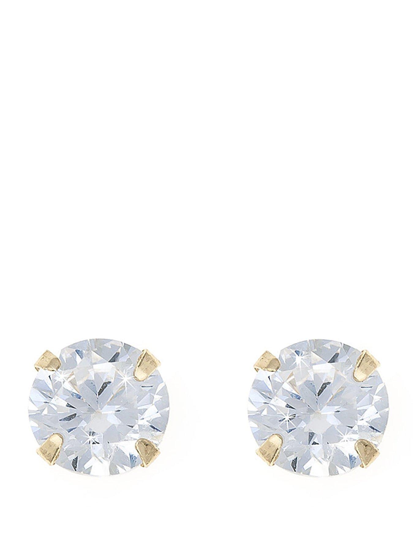 the-love-collection-9-carat-yellow-gold-coloured-cubic-zirconia-5mm-birthstone-earrings