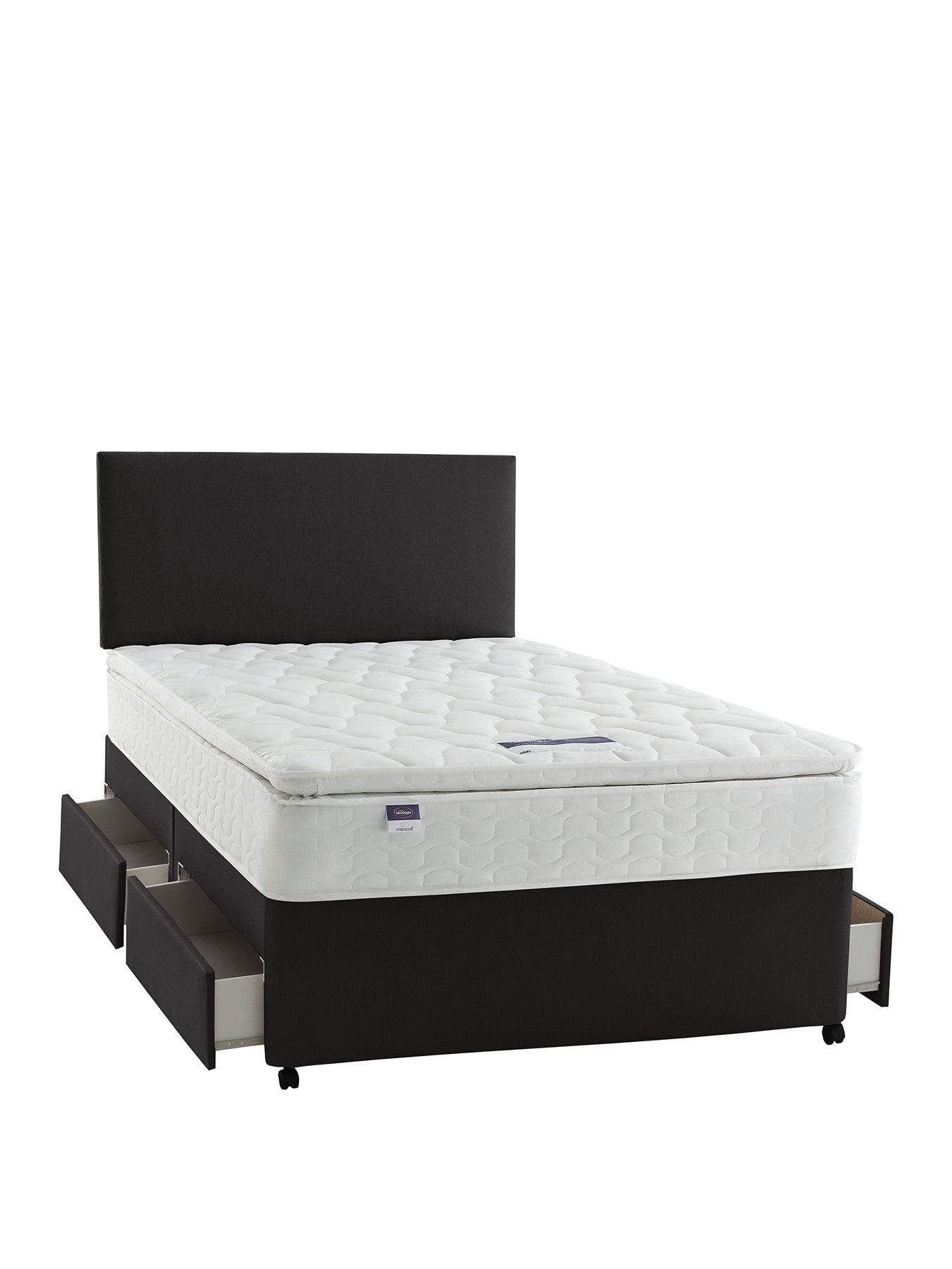 silentnight-miracoil-eco-pillowtop-divan-bed-with-storage-options-firm