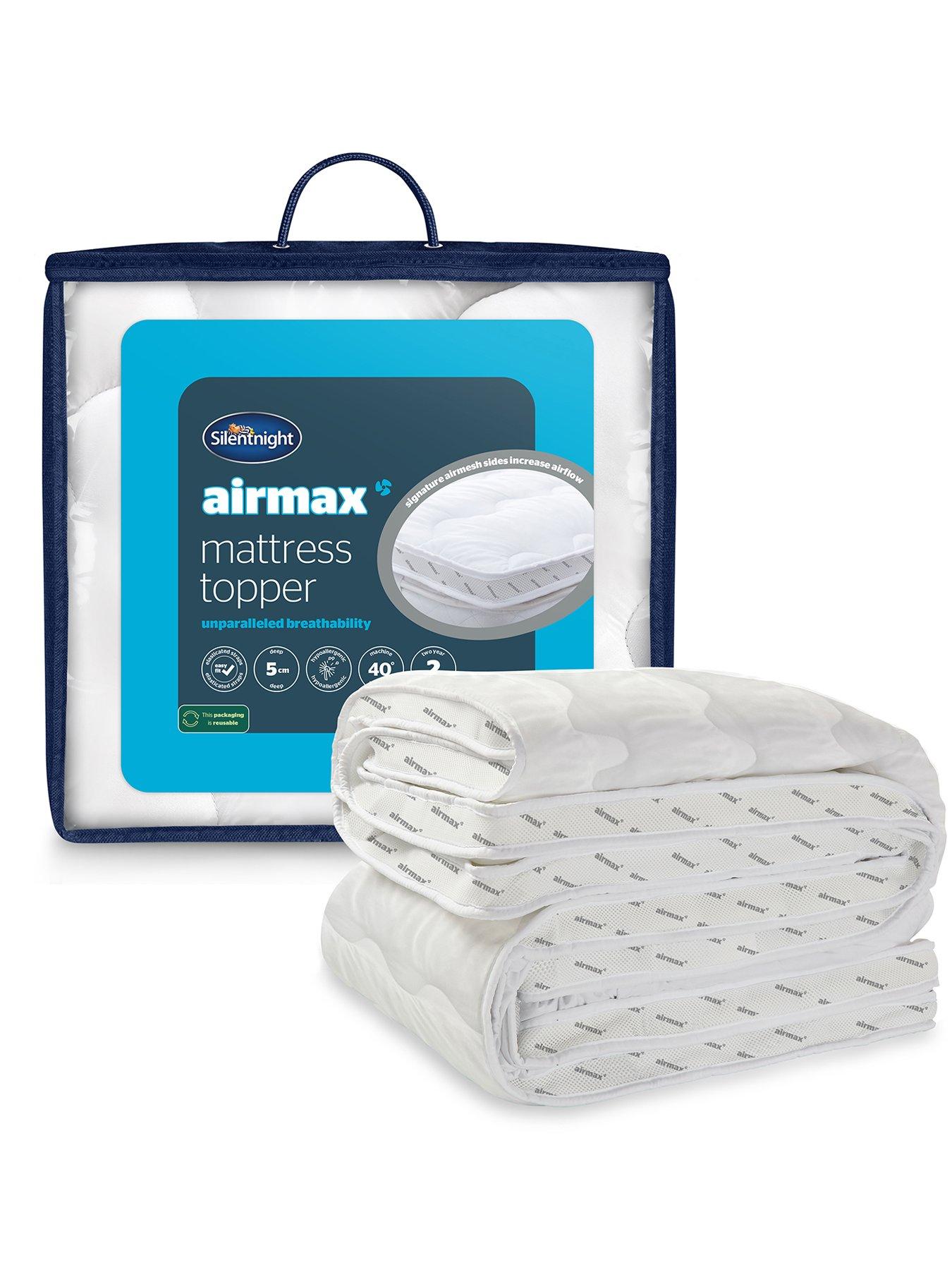  image of silentnight-airmax-500-5nbspcm-dual-layer-mattress-topper-white