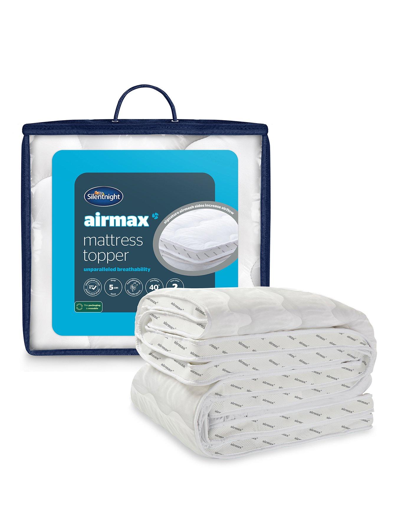 Silentnight Airmax 500 5 cm Dual Layer Mattress Topper White