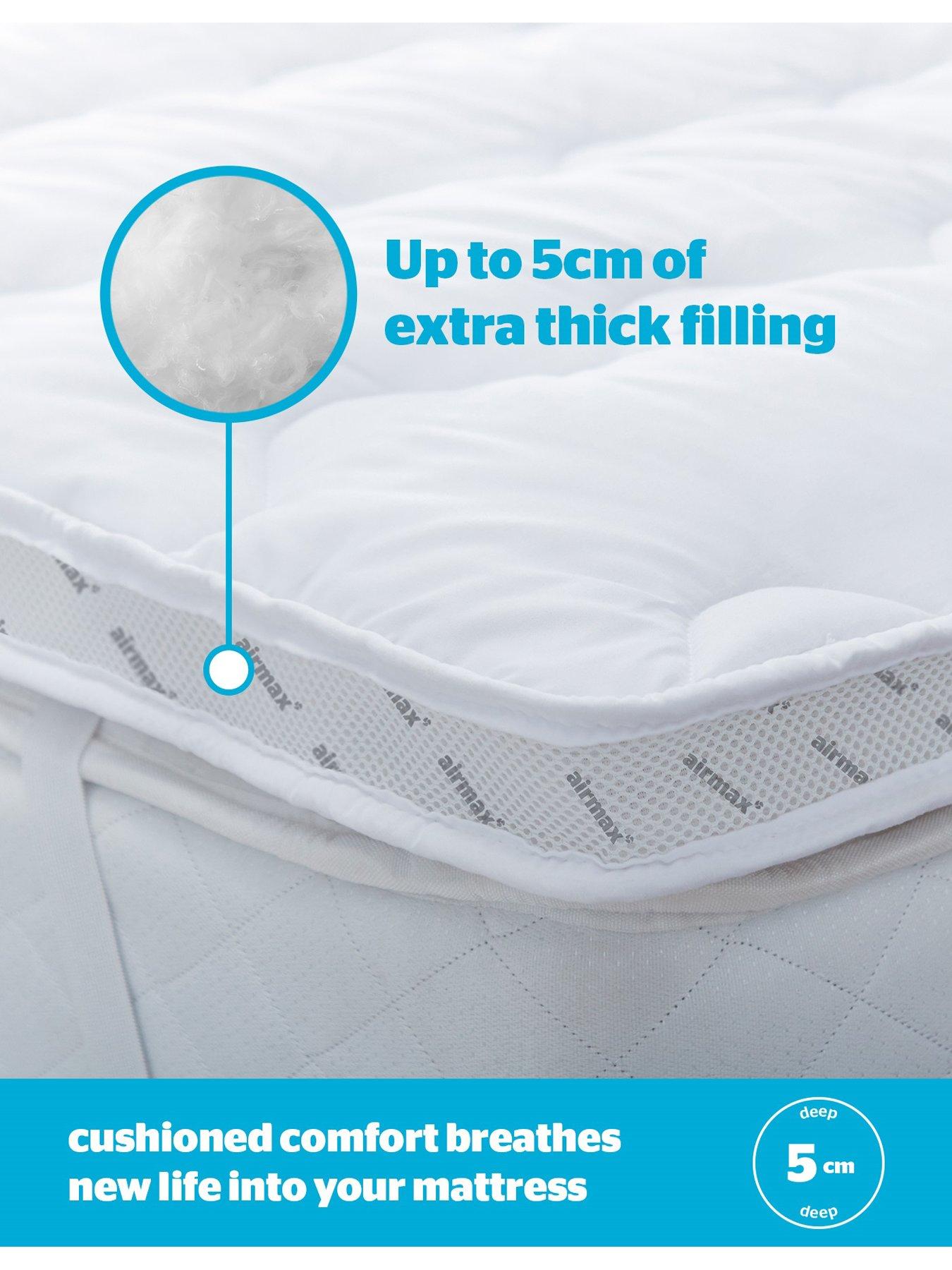Image 3 of 7 of Silentnight Airmax 500 5&nbsp;cm Dual Layer Mattress Topper - White