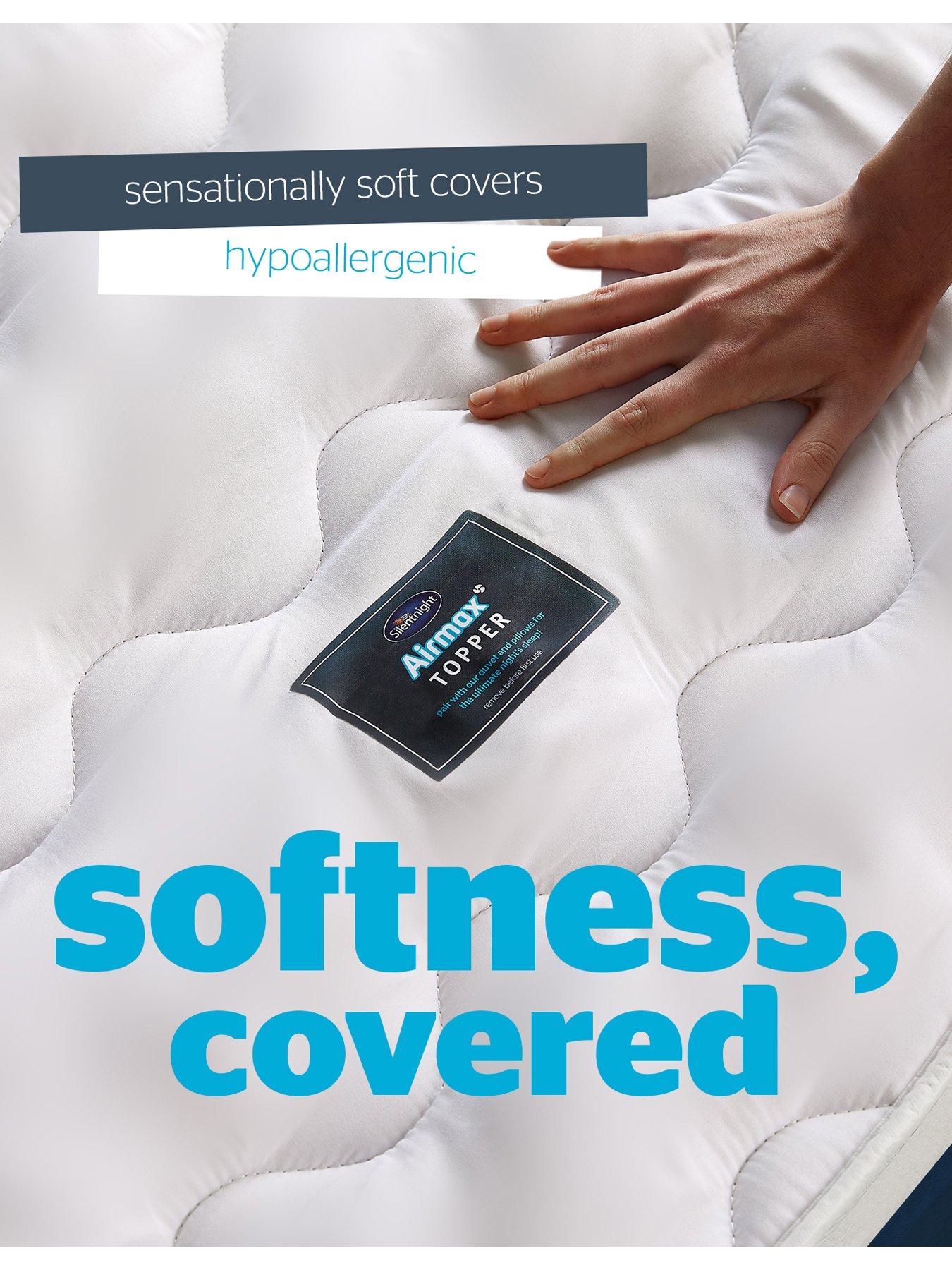  image of silentnight-airmax-500-5nbspcm-dual-layer-mattress-topper-white