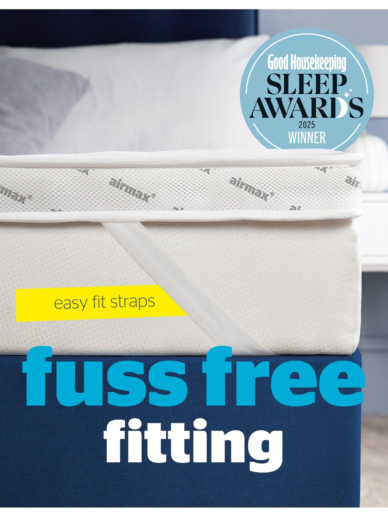  image of silentnight-airmax-500-5nbspcm-dual-layer-mattress-topper-white