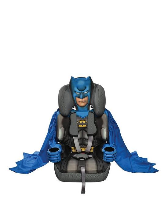 front image of kids-embrace-batman-group-1-2-3-car-seat