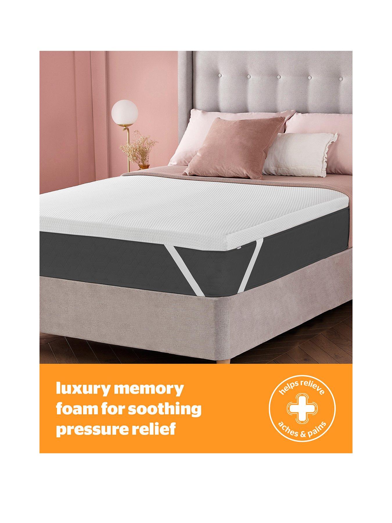 Silentnight Impress 5 cm Memory Foam Mattress Topper White