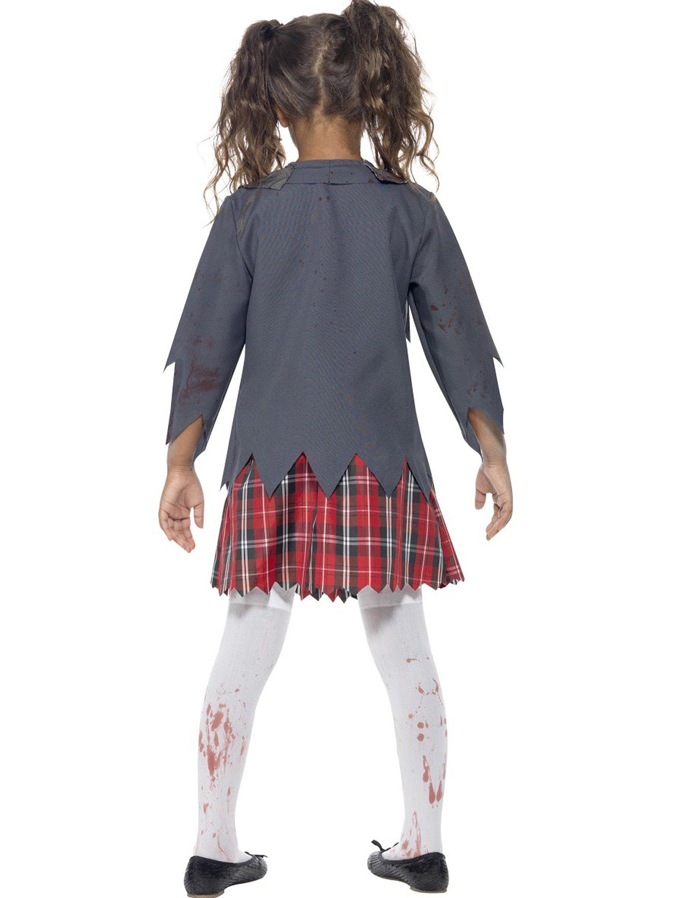 Image 2 of 4 of Halloween Girls Zombie Schoolgirl - Child Costume