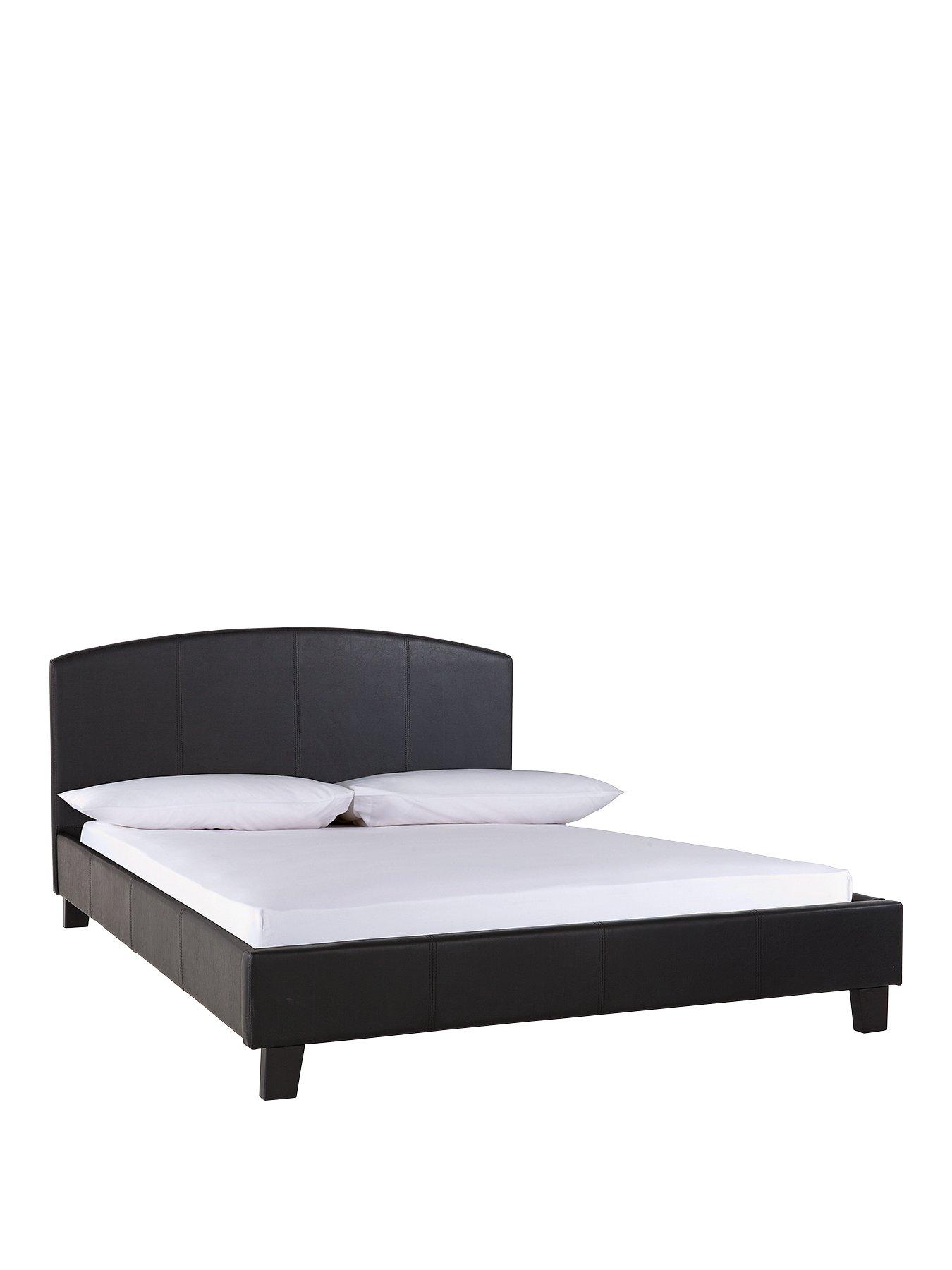 Marston Faux Leather Bed Frame With Mattress Options Buy And Save Littlewoods Com