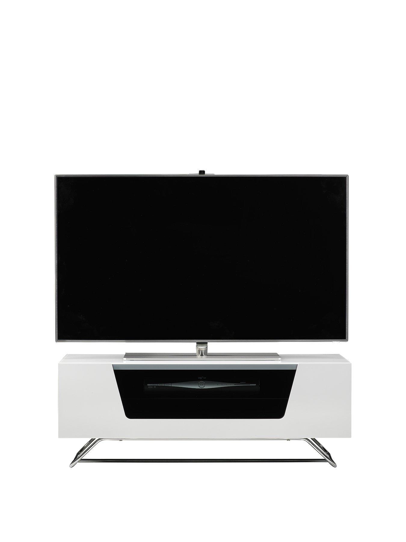 Image 1 of 3 of Alphason Chromium TV Stand - fits up to 46 inch TV - White&nbsp;