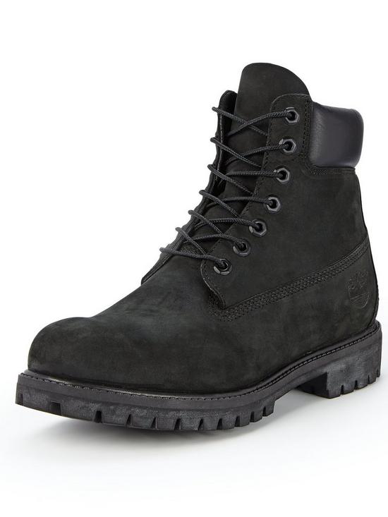 front image of timberland-premium-6-inch-boots-black