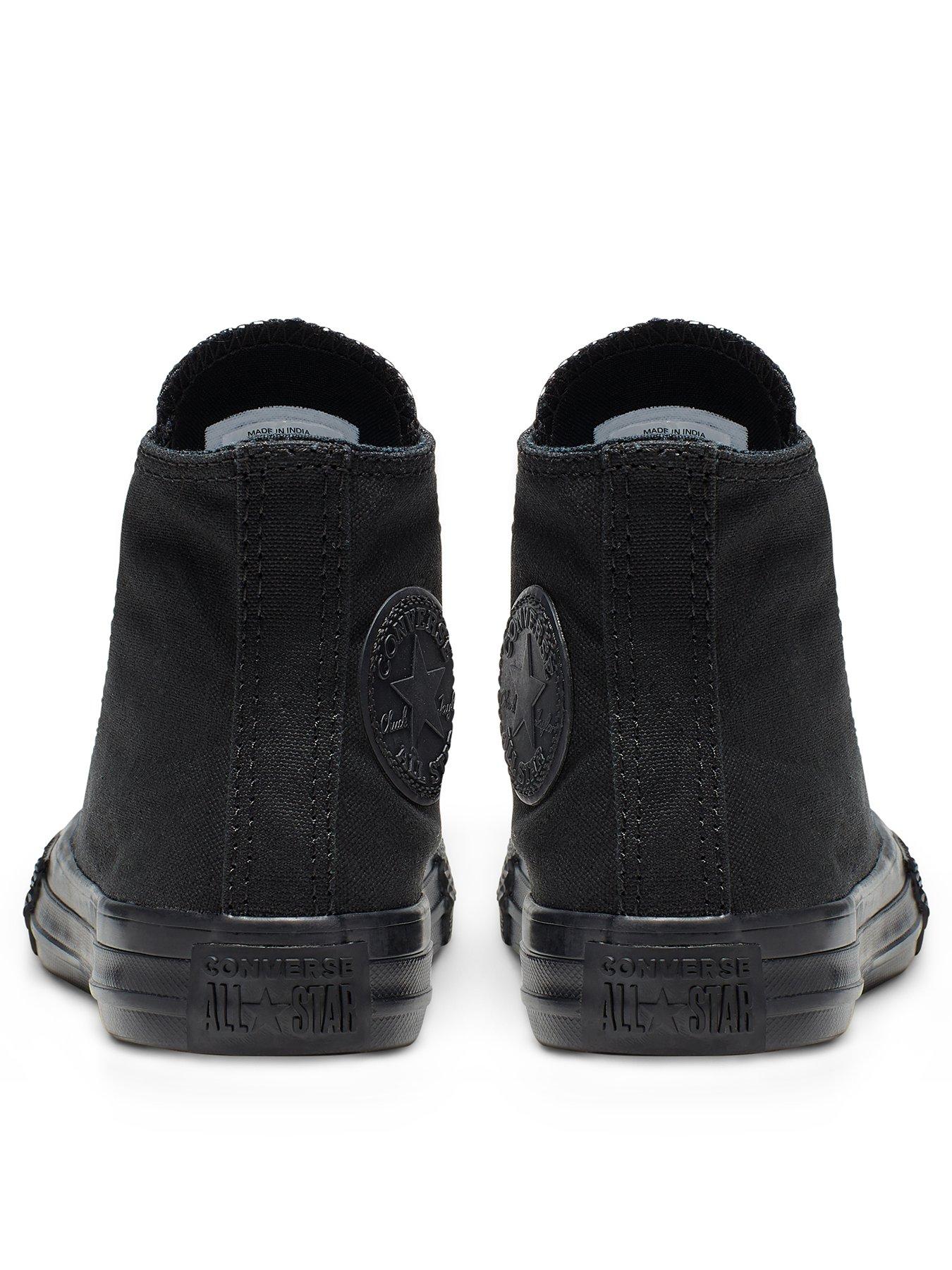 stillFront image of converse-chuck-taylor-all-star-hi-top-core-childrens-trainer-black