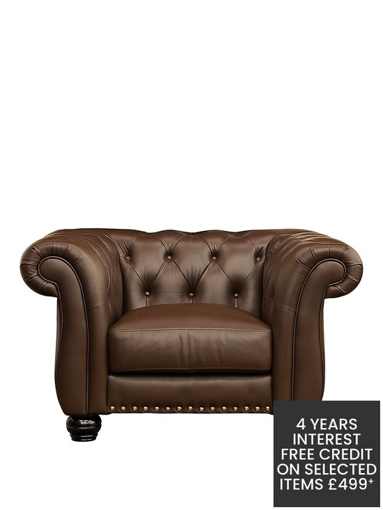 front image of very-home-bakerfield-leather-armchair