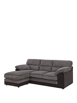 Very Delta Fabric 3 Seater Left Hand Corner Chaise Sofa Picture